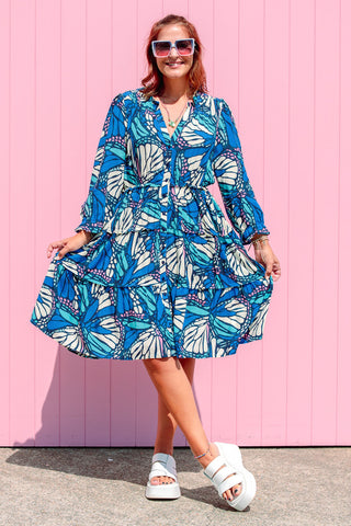 Azure Shirt Dress