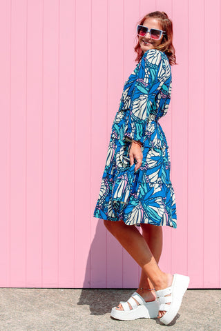 Azure Shirt Dress