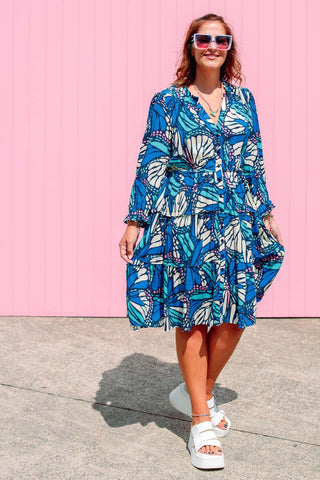 Azure Shirt Dress