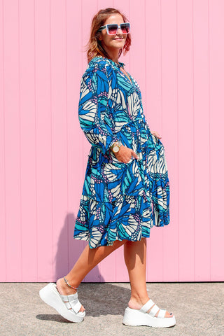 Azure Shirt Dress