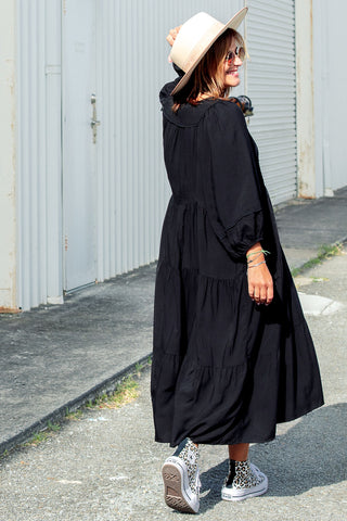 Classic Boho Dress - Black