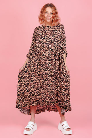 Serena Dress - Original Leopard