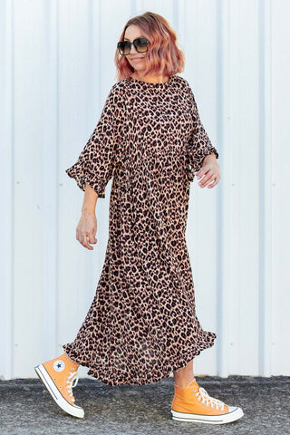 Serena Dress - Original Leopard