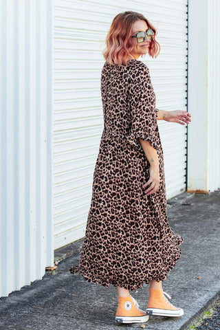 Serena Dress - Original Leopard