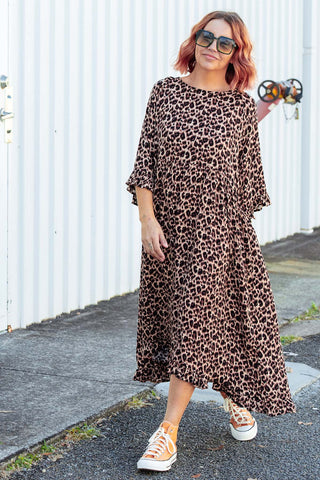 Serena Dress - Original Leopard