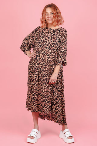 Serena Dress - Original Leopard