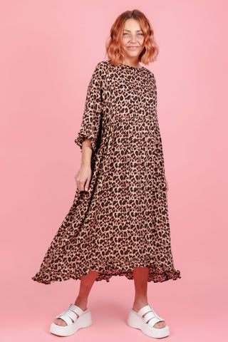 Serena Dress - Original Leopard