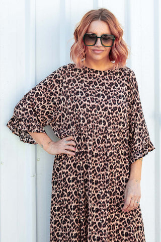 Serena Dress - Original Leopard