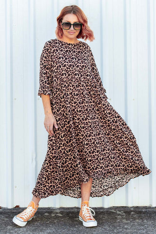 Serena Dress - Original Leopard