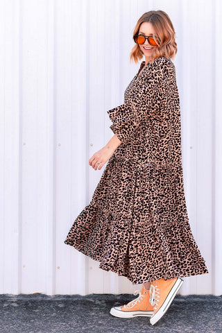 Stella Dress - Leopard