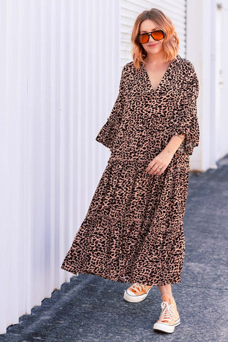 Stella Dress - Leopard