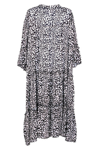 Stella Dress - Monochrome Leopard