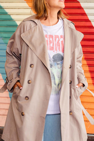 Brighton Trench - Taupe