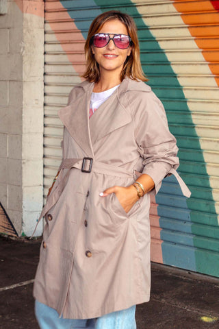 Brighton Trench - Taupe