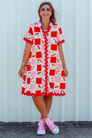 Cherry Shirt Dress