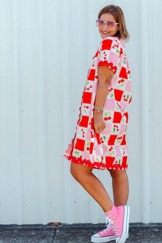 Cherry Shirt Dress