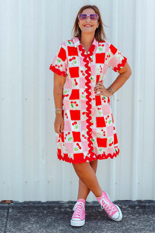 Cherry Shirt Dress