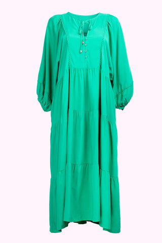 Classic Boho Dress - Green