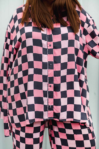 Miami Shirt - Pink Check