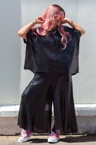 SS Drape Disco - Black