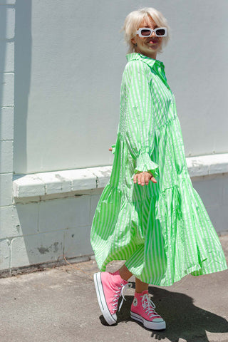 Winnie Dress - Neon Green