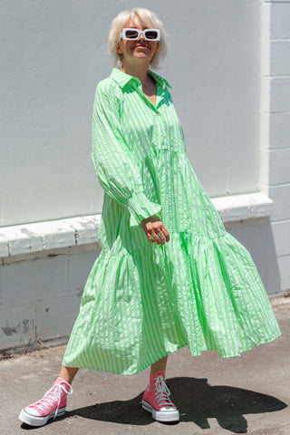 Winnie Dress - Neon Green