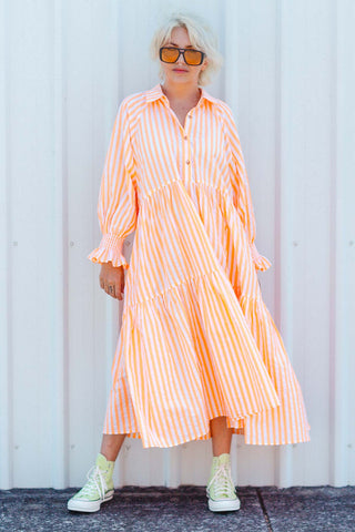 Winnie Dress - Neon Orange