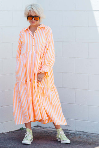 Winnie Dress - Neon Orange