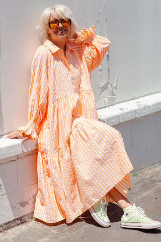 Winnie Dress - Neon Orange